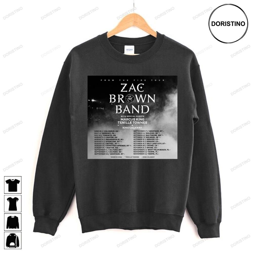 From The Fire Zac Brown Band Limited Edition T-shirts